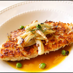 COCONUT CRUSTED TILAPIA