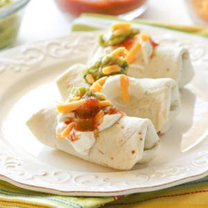 MINI BEEF BEAN & CHEESE BURRITOS
